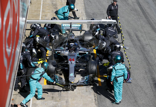 FIA F1 World Championship 2018, Test in Barcelona SpainMotorsports: FIA Formula One World Championship 2018, Test in Barcelona, pre-season F1 testing in Spain 
