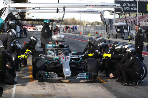 FIA F1 World Championship 2018, Test in Barcelona SpainMotorsports: FIA Formula One World Championship 2018, Test in Barcelona, pre-season F1 testing in Spain 
