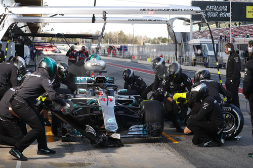 FIA F1 World Championship 2018, Test in Barcelona SpainMotorsports: FIA Formula One World Championship 2018, Test in Barcelona, pre-season F1 testing in Spain 